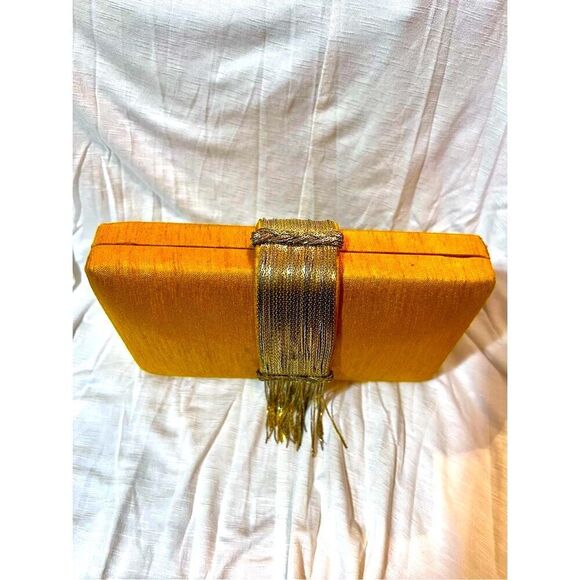 Gold and Silver Crossbody Bag with Chain Strap - Picture 4 of 7